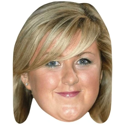 Image of Michelle McManus (Fringe) Celebrity Mask, Flat Card Face, Fancy Dress Mask