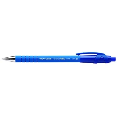 Image of Paper Mate FlexGrip Gel Pen, Blue, Pack of 12