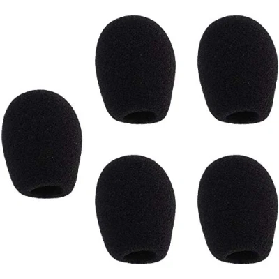 Image of Microphone Foam Covers Gooseneck Condenser Mic Windscreens 5pcs Black (44x14mm)