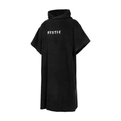 Image of Mystic Poncho or Changing Robe Towel for Beach Watersports &amp; Surfing Brand Black