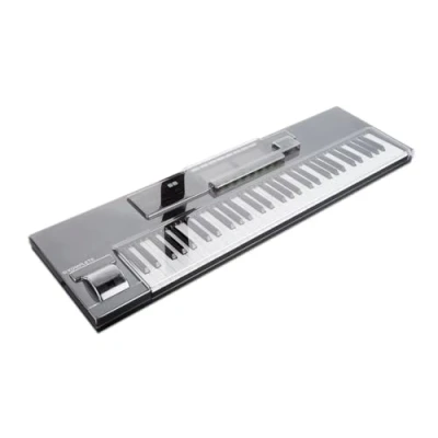 Image of Decksaver Cover for Native Instruments Komplete Kontrol S61 MK2 Super Durable Polycarbonate Protective lid in Smoked Clear Colour, Made The UK
