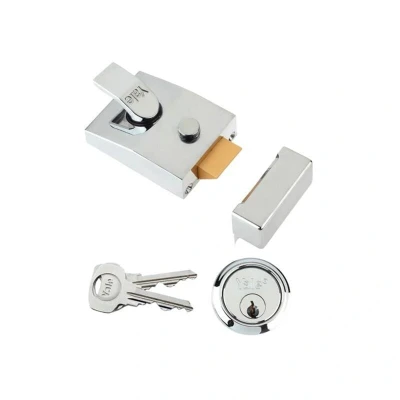 Image of Yale Locks P89 Deadlock Nightlatch 60mm Backset Chrome Finish Visi YALP89CH