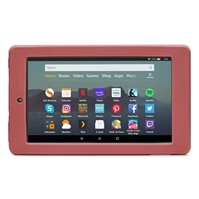 Image of Nupro shock proof case for Fire 7 tablet, Plum