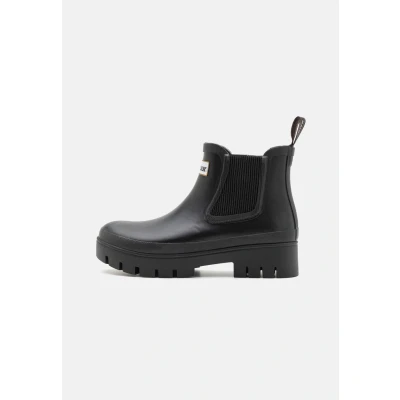 Image of Barbour Halton Chelsea Welly Wellies, Women&#039;s, Size: 3, Black Synthetics