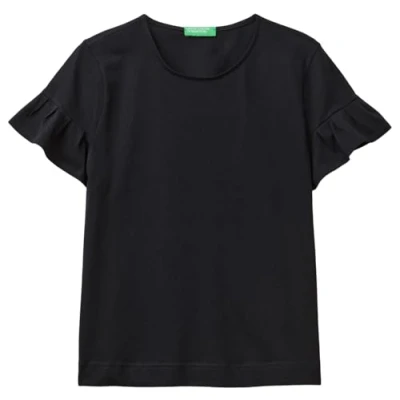 Image of United Colors of Benetton Women&#039;s 3096d107t t Shirt, Black, S
