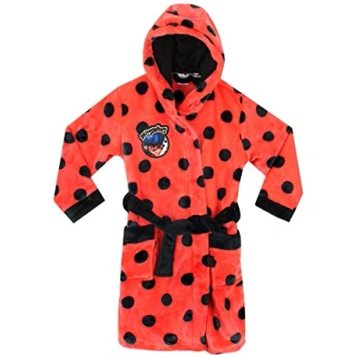 Image of Miraculous Girls Ladybug Dressing Gown Multicoloured Age 9 to 10 Years
