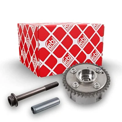 Image of 03C109088G, 03C109088GS1 Camshaft Adjuster FEBI BILSTEIN 173909 38 with screw VOLKSWAGEN: Scirocco III, Tiguan I
