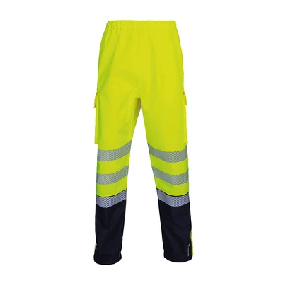 Image of BeeSwift Deltic Hi Vis Overtrousers Two Toned Yellow/Black Water Repellent PPE Safety Workwear Personal Protective Clothing Outerwear Work 4X Large