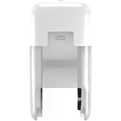 Image of Tork OptiServe 2 Roll Coreless Toilet Paper Dispenser White T7, Vertical Dispenser, Elevation Design, 558041