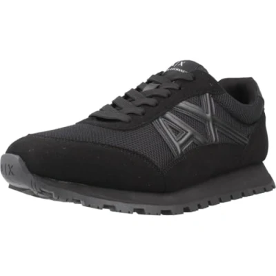 Image of Armani Exchange DROP M men&#039;s Shoes (Trainers) in Black