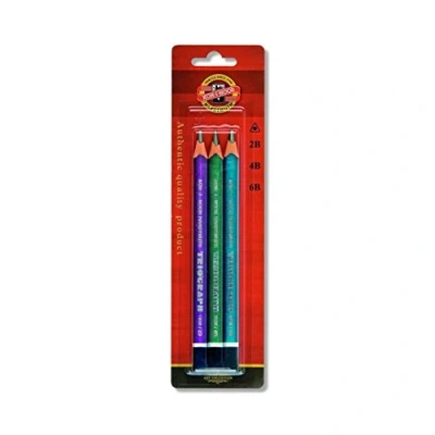 Image of KOH I NOOR Jumbo Triangular Graphite Pencil (Pack of 3)