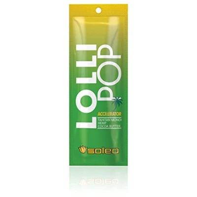 Image of Soleo Lollipop accelerator sunbed tanning lotion cream (15ml sachet)