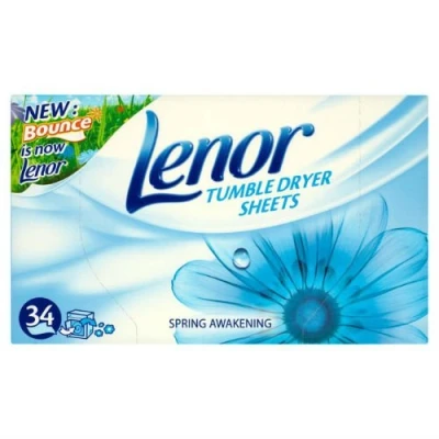 Image of Lenor Tumble Dryer Sheets Spring Awakening 34 per pack Case of 6