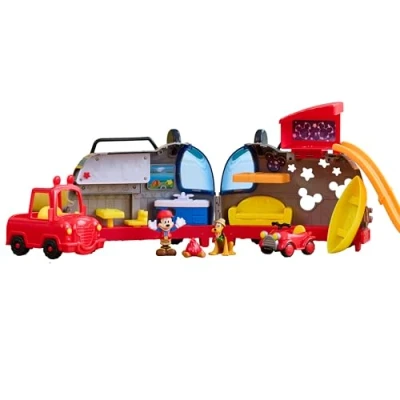 Image of Just Play Disney Junior Mickey Mouse Happy Campers Playset, Kids Toys for Ages 3 Up by