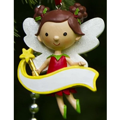 Image of Boxer Gifts Blank Fairy Decoration, Ceramic, Multi Colour, 7.2 x 5 1 cm