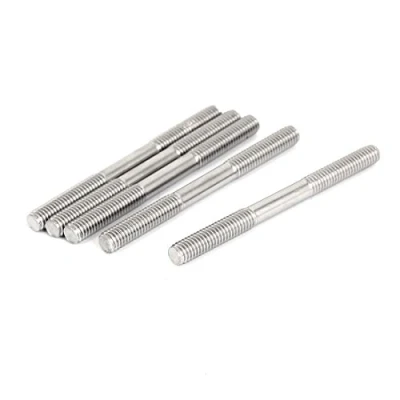 Image of Sourcingmap M6x70mm 304 Stainless Steel Double End Threaded Stud Screw Bolt 5Pcs