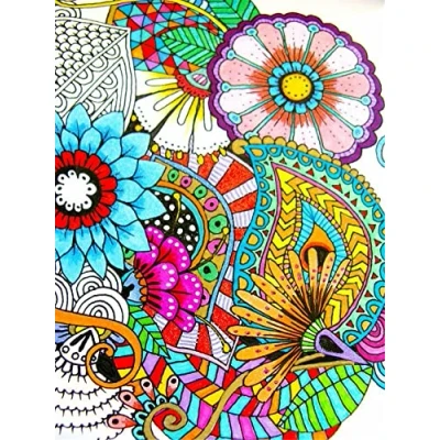Image of OWN4B Cross Stitch Kits Stamped, Colorful Mandala Printed Pattern 11CT 14.2x18.1 inch DIY Embroidery Kit (Mandala)