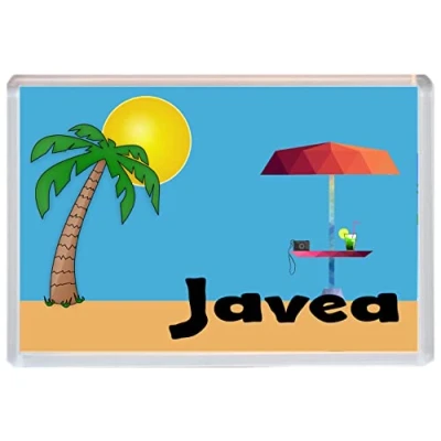 Image of Baked Bean Store Javea Spain 96 x 67mm Jumbo Fridge Beach Magnet/Magnets