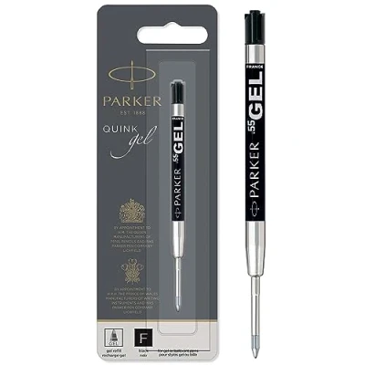 Image of Parker Gel Refill Fine Tip (0.5mm) Black QUINK Ink 1 Count