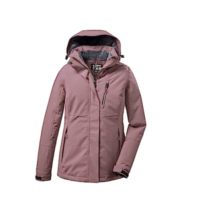 Image of Killtec KOW 140 WMN JCKT 37411 000 Women&#039;s Functional Winter Jacket with Zip Off Hood Mauve 44