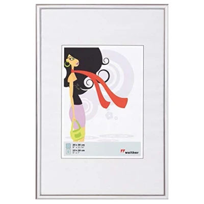 Image of walther Design Picture Frame Silver 28 x 35 cm New Lifestyle Plastic KV835S