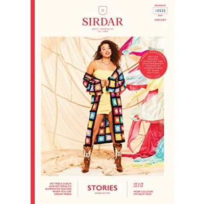 Image of Sirdar Stories DK Crochet Pattern 10525 Coat&#039;chella Jacket
