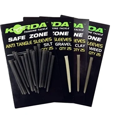 Image of Korda Safe Zone Anti Tangle Sleeves Clay (25 pieces) Terminal tackle
