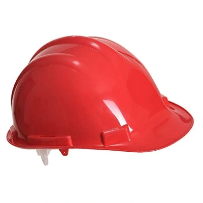 Image of Portwest PW50 Light Adjustable Expertbase Safety Helmet Red