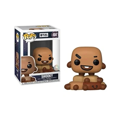 Image of Funko 40239 POP Vinyl Animation: BT21 Shooky Collectible Figure, Multicolour