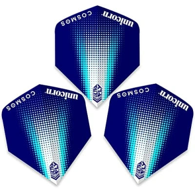 Image of Unicorn UltraFly Dart Flights Cosmos Comet Design Standard Plus Shape Ultra Durable 100 Micron Polyester PET