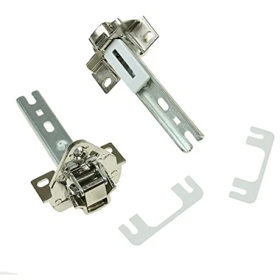 Image of MasterPart Integrated Door Hinges &amp; Guides For Bosch Neff Siemens Fridge Freezers