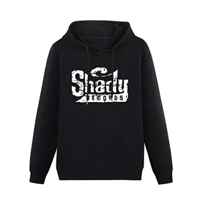 Image of Mgdk Shady Records Logo New Rock Hoodies Long Sleeve Pullover Loose Hoody Sweatershirt L Black