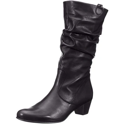 Image of Gabor Shoes Women&#039;s Comfort Basic High Boots, Blue (Midnight (Micro) 66), 5.5 UK