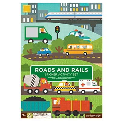 Image of Roads &amp; Rails Sticker Activity Set