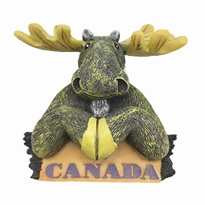 Image of 3D Moose Canada souvenir fridge magnet,Home &amp; kitchen decoration magnetic sticker refrigerator magnet tourist gift