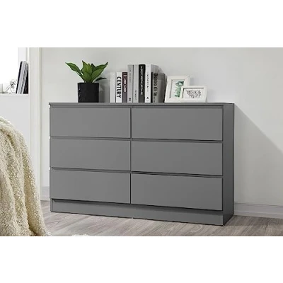 Image of Birlea Oslo 6 Drawer Chest Grey