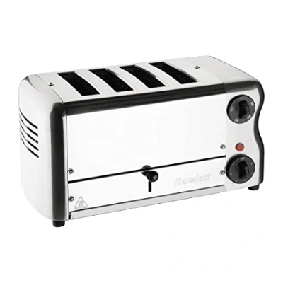 Image of Rowlett 1.8kW Esprit 4 Slot Toaster with 2x Additional Elements &amp; Sandwich Cage Chrome CH181