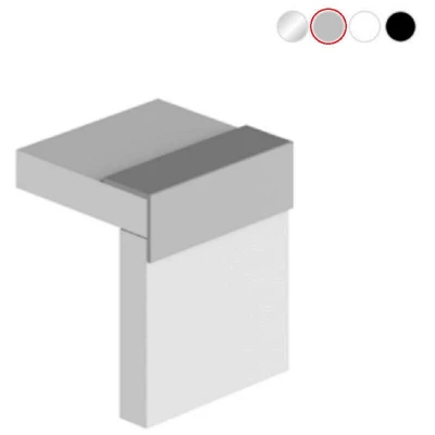 Image of Multipanel Wall Panel Angle Profile Type 102 Satin Silver