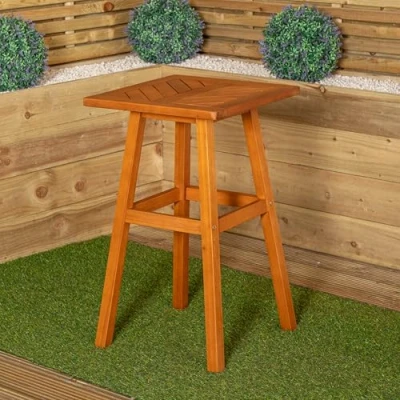 Image of 73 x 45cm Outdoor Kapalua Wooden Slatted Garden Side Table
