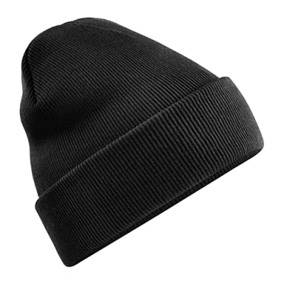 Image of Beechfield Recycled Original Cuffed Beanie Black One Size