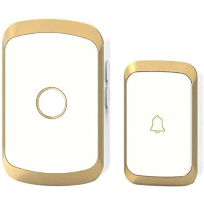 Image of Wireless Doorbell, Cordless Doorbell Waterproof Wall Plug in Door Chime Kit, 1 Push Button and Receivers