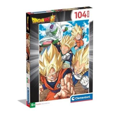Image of Clementoni Jigsaw Puzzle Dragonball 104 Pieces Supercolor For Children 6 8 Years, Cartoon, Gift Boy/Girls, Kids, Made In Italy, 25773