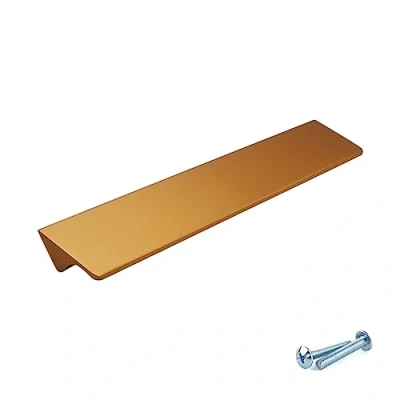 Image of M4TEC Bar Kitchen Cabinet Door Handles Cupboards Drawers Bedroom Furniture Finger Edge Pull Handle Copper. VE8 Series: 96 mm
