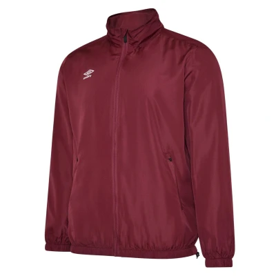 Image of Umbro Mens Club Essential Light Waterproof Jacket (New Claret) Multicolour Size Large