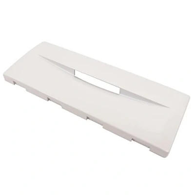 Image of Ariston Hotpoint Indesit Fridge Freezer Drawer Front, White. Genuine Part Number C00086425