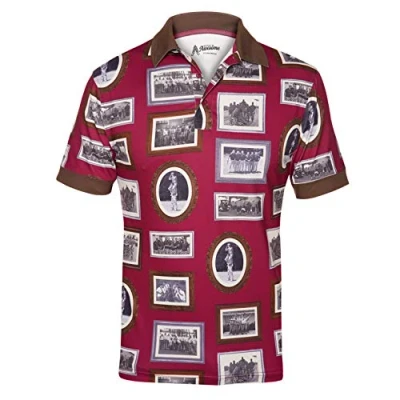 Image of Royal &amp; Awesome Framed Golf Polo Shirts for Men, Tops Men&#039;s Shirts, Mens