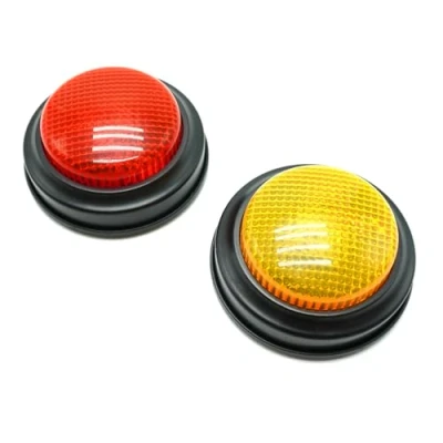 Image of Gelabur 2 Pack Buzzers for Trivia Games, Answer Classroom, Family Feud Jeopardy Buzzer, Game with Lights and Sound Show Buzzer Buttons