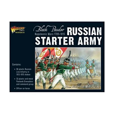 Image of Warlord Games Russian Starter Army 28mm Scale Plastic Miniatures for Black Powder Highly Detailed Napoleonic Era Table top Wargaming