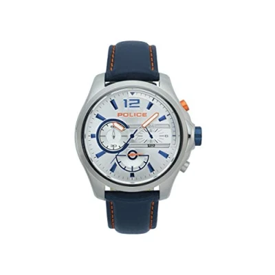 Image of Police Mens Chronograph Quartz Watch with Leather Strap PL.15403JS/04