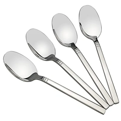 Image of Fosly 12 Piece Dinner Spoons, Table Spoons Stainless Steel, 20 cm (7.87&quot;)